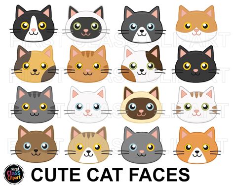 cat faces clipart|530 Cat Printables ideas .